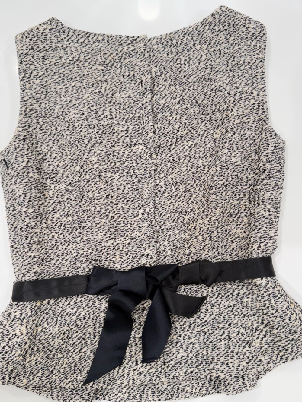 Dior Black and Cream Textured Knit Top with Label - Picture 7 of 12